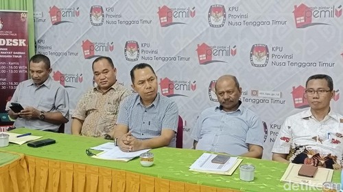 KPU NTT mengumumkan DCT caleg untuk Pileg 2024.