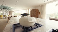 Peralatan dapur di rumah Legend dan Teigen terlihat estetis, tapi tentunya juga fungsional. Tampaknya Teigen memilih warna yang senada. Foto: YouTube Architectural Digest