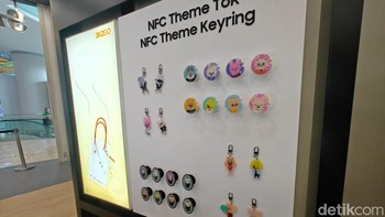 Koleksi NFC Theme Tok dan NFC Theme Kyering. Foto: Adi Fida Rahman/detikINET