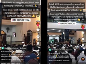 Viral, Ustaz Adi Hidayat Hentikan Ceramah Saat Mantram Hindu Terdengar