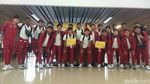 Potret Kedatangan Timnas U-17 Indonesia di Surabaya