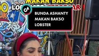 Sering buat konten mukbang, begini keseruan Ashanty saat makan bakso lobster jumbo yang ukurannya bikin kaget. Foto: Instagram