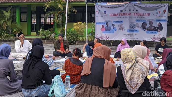 Diskusi festival keadilan di Demak, Sabtu (4/11/2023).