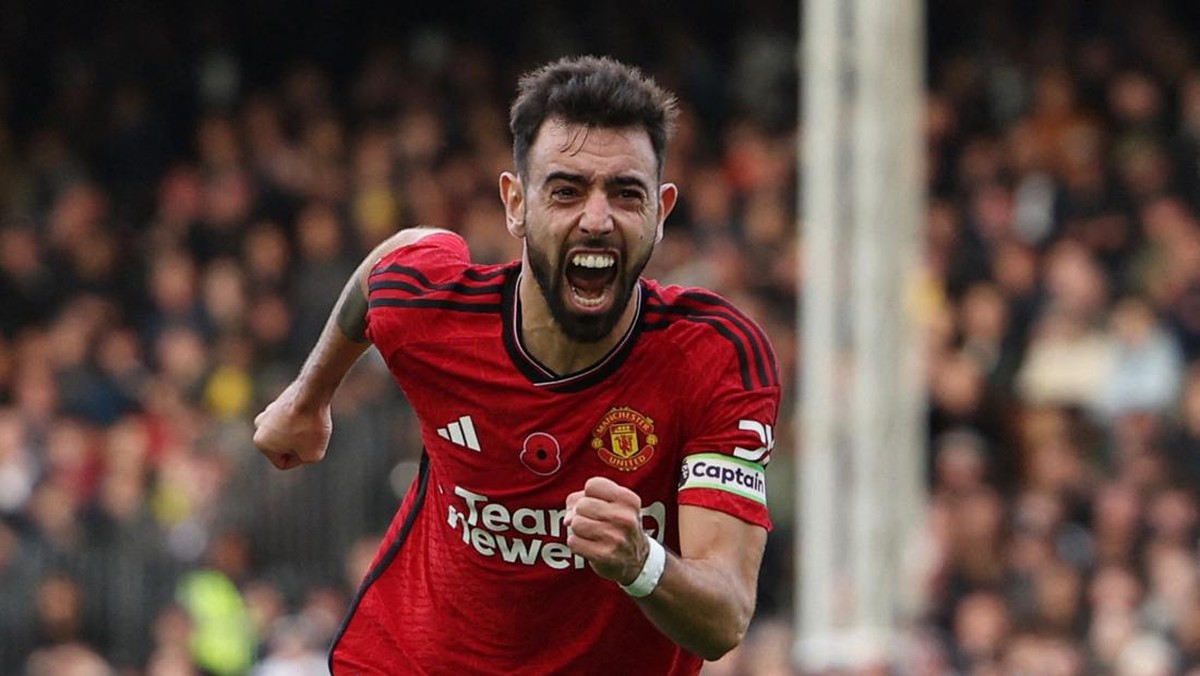 Pemain Manchester United, Bruno Fernandes. (Foto: REUTERS/HANNAH MCKAY)