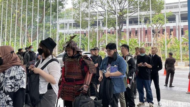 Pengunjung Comic Con x DG Con 2023 yang cosplay.