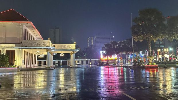 Gedung Grahadi, Sabtu (4/11/2023)