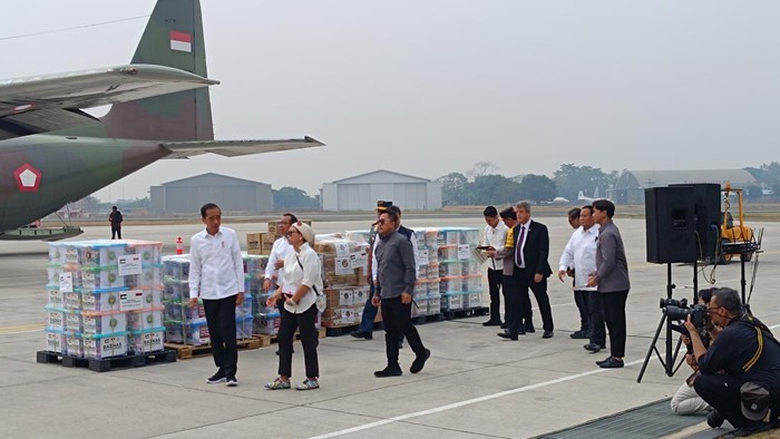 Jokowi pimpin pelepasan 51,5 ton bantuan untuk Palestina