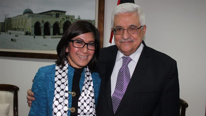 Ketua Komisi I DPR RI Meutya Hafid menemui Presiden Palestina, Mahmoud Abbas (dok. istimewa)