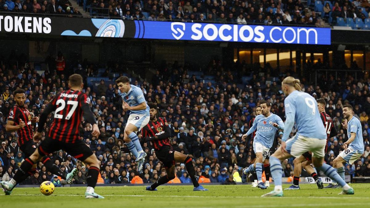 Man City Dominan, Ungguli Bournemouth 3-0 di Babak Pertama