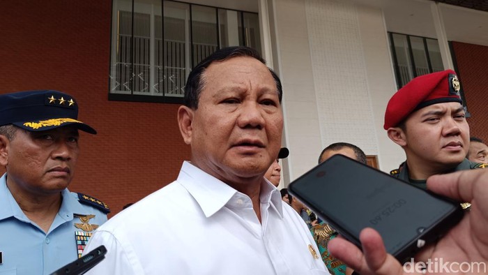 Menteri Pertahanan Prabowo Subianto (Rizky Adha Mahendra/detikcom)