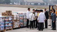 Bantuan yang diberikan sebanyak 51,5 ton, yang terdiri dari bahan makanan, alat medis, selimut, tenda dan barang logistik lainnya.