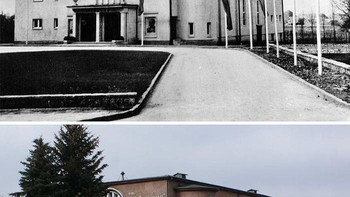 Bioskop di Żnin Selama pendudukan Jerman, rumah Katolik diubah oleh Jerman menjadi bioskop pada tahun 1941. (Foto: Boredpanda)