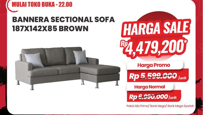 Sofa Empuk Ini Diskon Sampai Rp 2,5 Juta di Transmart Full Day Sale