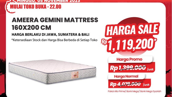 Wow! Kasur Ini Diskon di Transmart Full Day Sale Jadi Rp 1,1 Juta