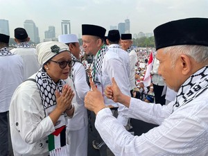 Momen Amien Rais Beri 2 Jempol ke Menlu Retno Saat Aksi Bela Palestina