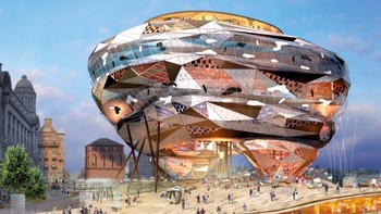 Fourth Grace. Bangunan ini seharusnya menjadi pusat dari Liverpool. Fourth Grace semula akan dijadikan museum dan ruang sewa komersial. Pada tahun 2004, pembangunannya diakhiri karena biayanya membengkak dan ditentang oleh penduduk setempat. Foto: Virtual Artworks via CNN
