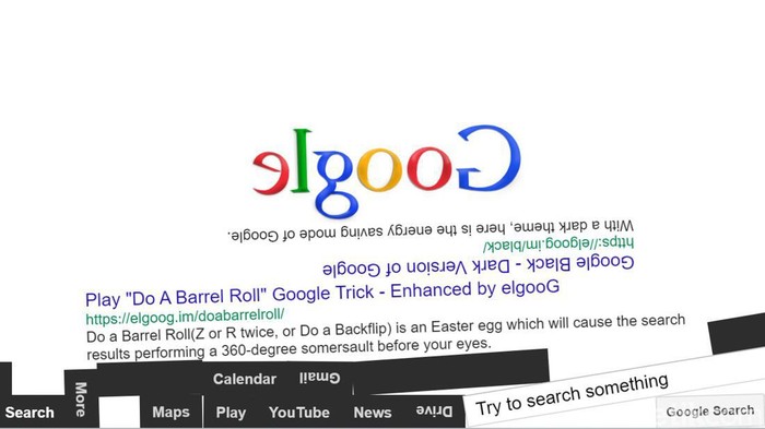Tangkapan layar Google Gravity.