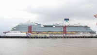 Kapal pesiar sepanjang 323,6 meter dengan tonase kotor 135.500 ton data menampung hingga 5.246 penumpang dan memiliki total 2.125 kamar tamu, kata CSSC Shanghai Waigaoqiao Shipbuilding Co., Ltd. (SWS), produsen kapal tersebut.
