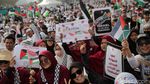 Ratusan Ribu Massa Aksi Bela Palestina Padati Monas Pagi Ini