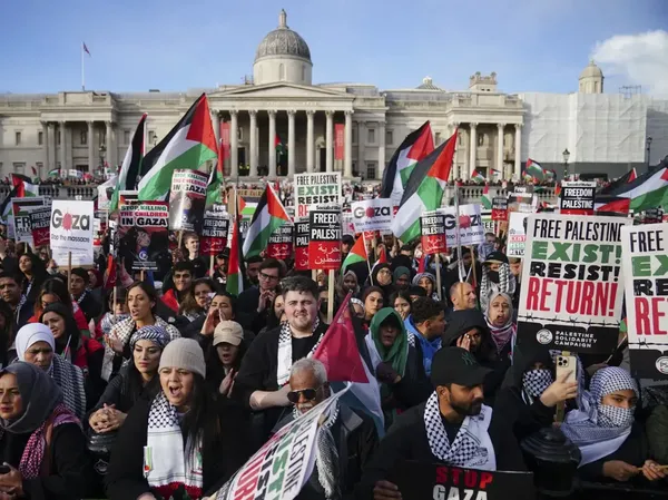 Potret Warga Amerika Serikat-Jerman Beri Dukungan untuk Palestina
