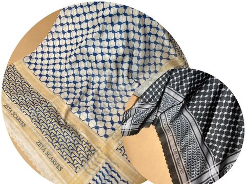 Brand hijab Zeta Scarves merilis koleksi hijab untuk donasi ke Palestina. Brand hijab Zeta Scarves merilis koleksi hijab untuk donasi ke Palestina.