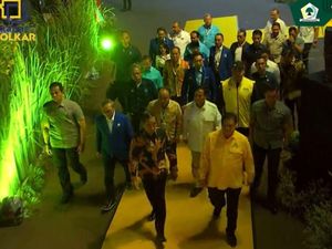 Prabowo Hadir di HUT ke-59 Golkar, Disambut Airlangga