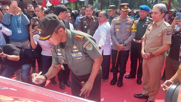 Kirab Pemilu 2024 di Kota Bogor (Sholihin/detikcom)