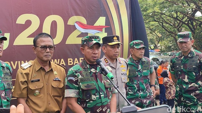 KSAD Jenderal TNI Agus Subiyanto di Ciamis, Senin (6/11/2023).