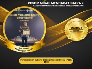 PPSDM Migas Raih Penghargaan Kategori Management Energy Bangunan Besar