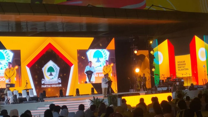 Prabowo di HUT Golkar