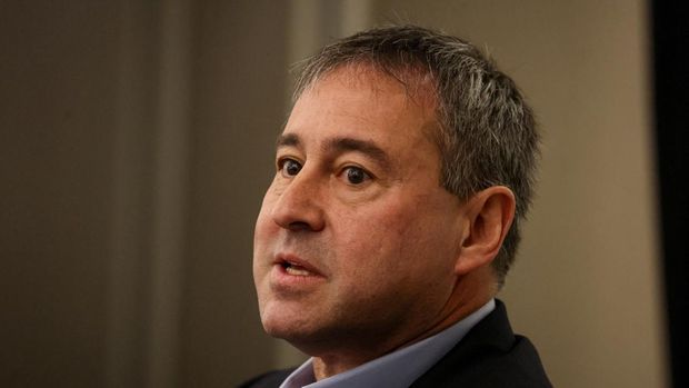 Stephen Ehrlich, CEO dan Co-Founder Voyager Digital Ltd., berbicara pada Konferensi Pertukaran Global dan FinTech Piper Sandler di New York City, AS, 8 Juni 2022. (REUTERS/Brendan McDermid/File Photo)