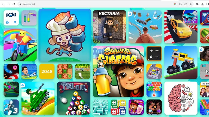 Tangkapan Layar Poki Games.