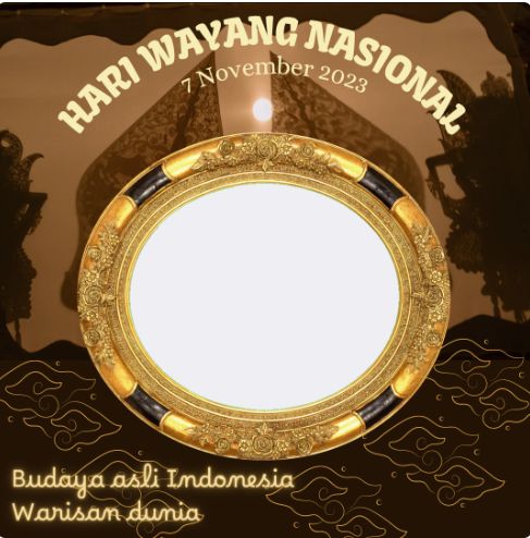 Twibbon Hari Wayang Nasional 2023