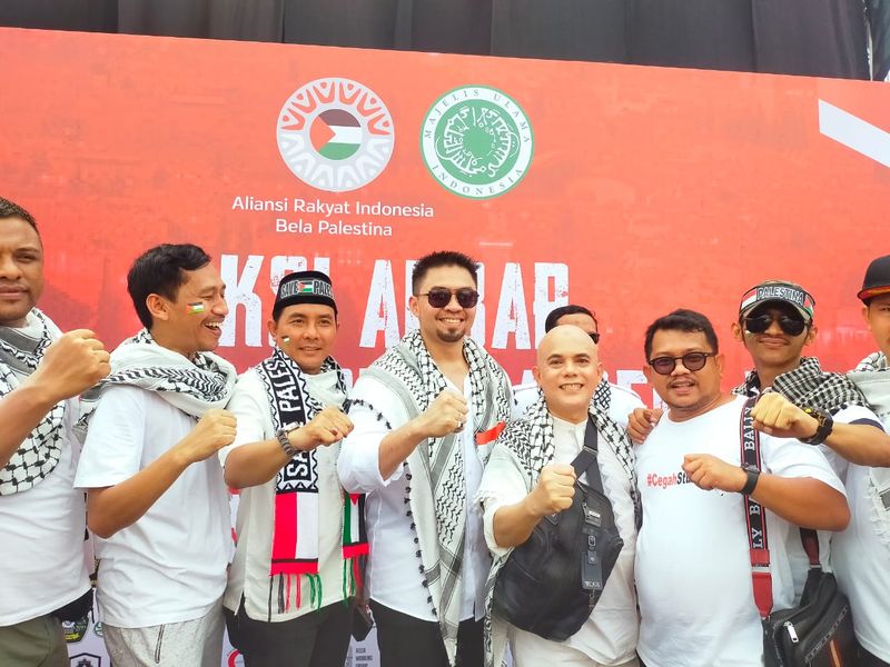 Aksi Bela Palestina dihadiri organisasi pemuda.