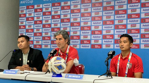 Presscon prematch Bali United jelang menghadapi Central Coast Mariners, Selasa (7/11/2023) di Gianyar.