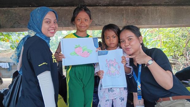 Berbuatbaik.id salurkan bantuan ke Rumah Belajar Merah Putih di Jakut. (Dok. tim berbuatbaik.id)