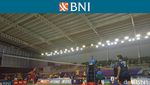 Foto: Aksi Pebulutangkis Muda di GOR UNJ dalam BNI Sirnas A 2023