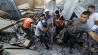 Dilansir dari Al Jazeera, Juru bicara Kementerian Kesehatan di Gaza yang dikuasai Hamas, Ashraf al-Qidreh, pada Senin (6/11/2023) mengatakan, korban tewas warga Palestina akibat perang yang sedang berlangsung dengan Israel mencapai 10.022 orang, termasuk 4.104 anak-anak dan 2.641 perempuan. (AP Photo/Abed Khaled)