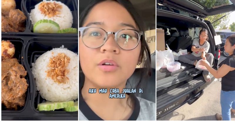 Keren! Cinta Kuya Jualan Nasi Rames di Amerika Serikat