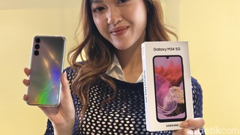 Harga Galaxy M34 di Indonesia Rp 4.099.000. Foto: Adi Fida Rahman/detikINET