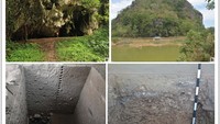 Gigi hiu purba ini ditemukan selama penggalian di pulau Sulawesi, Indonesia. Pulau terbesar ke-11 di dunia—memiliki catatan arkeologi yang kaya sejak zaman prasejarah, dan merupakan rumah bagi beberapa seni gua tertua di dunia. Foto: (Michelle C Langley dkk via Cambridge University Press)