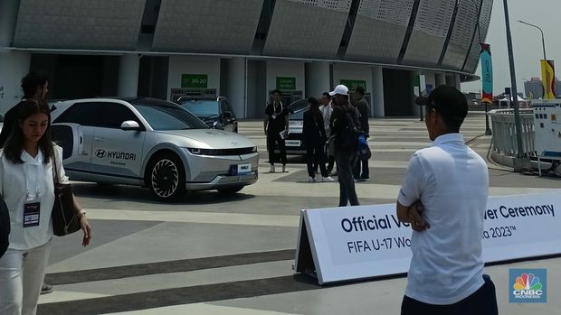 Jakarta International Stadium (JIS). (CNBC Indonesia/Ferry Sandi)