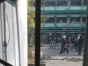 Polrestabes Makassar Terjunkan Satu Regu Polisi Buntut Kericuhan di UMI