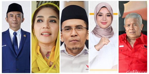 Kolase foto sejumlah figur yang akan maju di Pileg DPR Dapil NTB II Pulau Lombok.