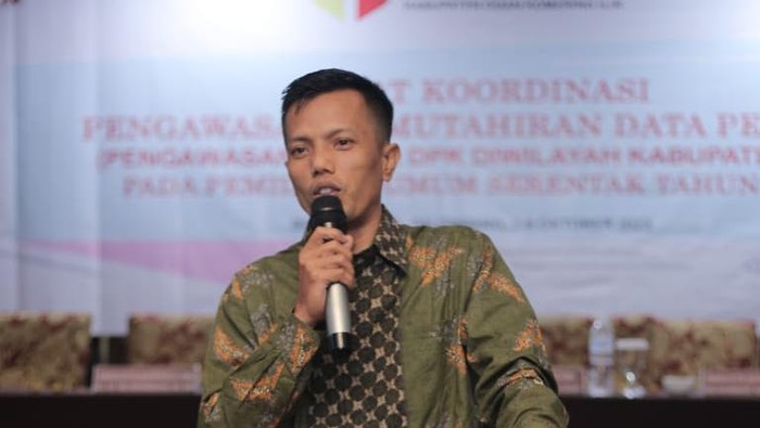 Koordinator Divisi Penanganan Pelanggaran, Data dan Informasi Bawaslu OKI Syahrin.