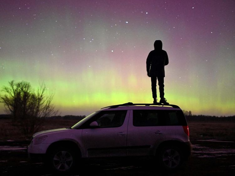 Memotret Keindahan Aurora di Siberia Omsk Rusia