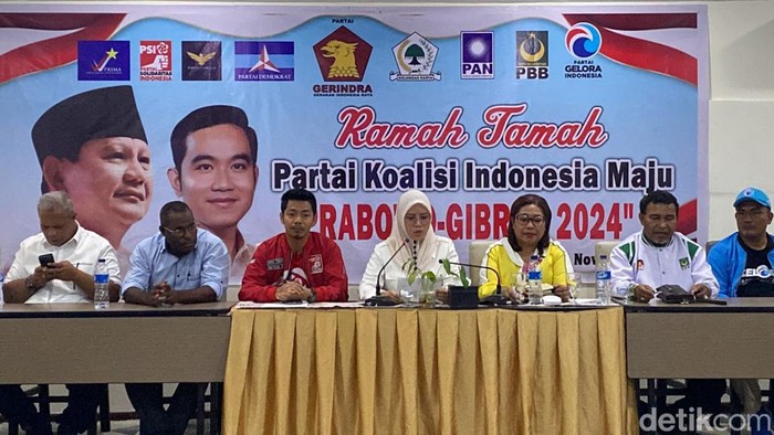 Rapat bersama Partai Koalisi Indonesia Maju di Papua Barat Daya.
