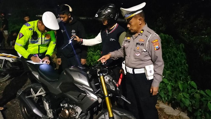 Polisi Lamongan razia balap liar di Jalan Nasional Lamongan-Babat