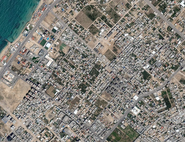 Potret Satelit Gaza Sebelum dan Setelah Dibombardir Israel