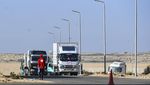 Potret Truk Pengangkut Bantuan Kemanusiaan Berangkat dari Mesir ke Gaza